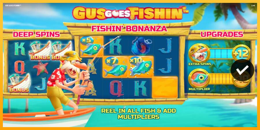 Gus Goes Fishin игрална машина за пари, снимка 1