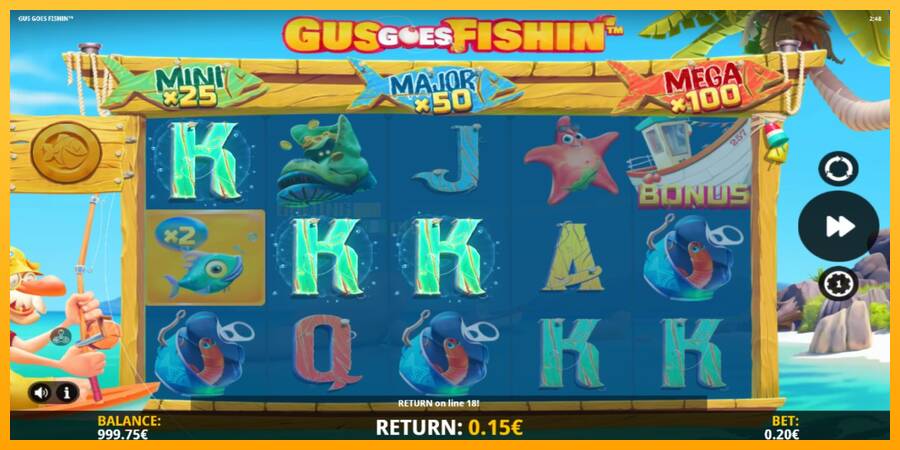 Gus Goes Fishin игрална машина за пари, снимка 3