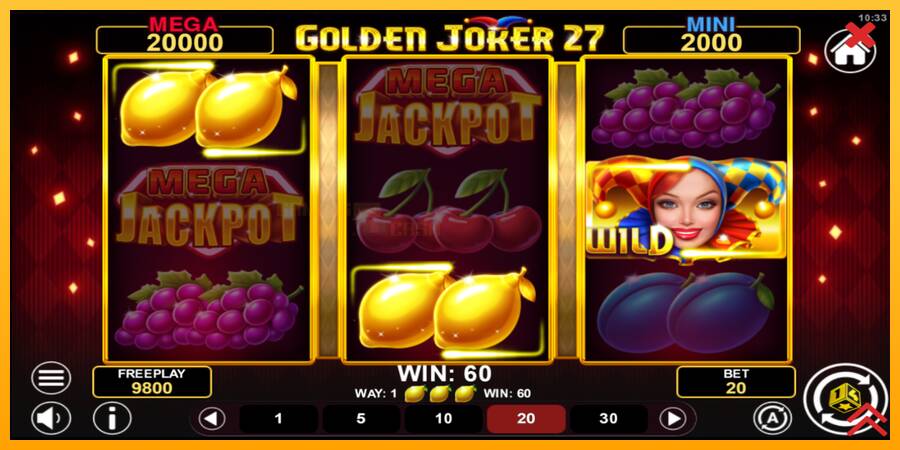 Golden Joker 27 Hold & Win игрална машина за пари, снимка 3