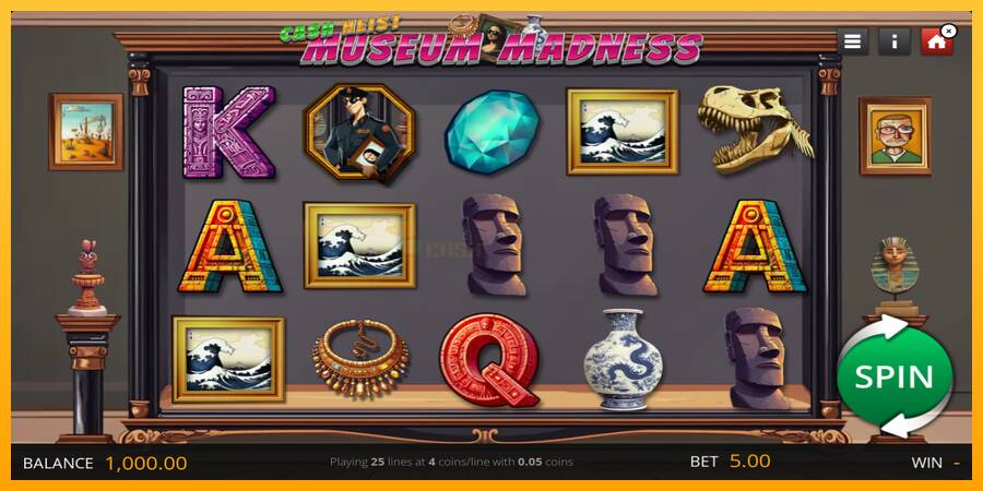 Cash Heist Museum Madness игрална машина за пари, снимка 1