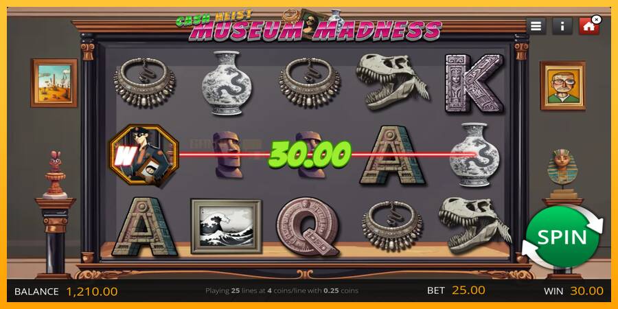 Cash Heist Museum Madness игрална машина за пари, снимка 4