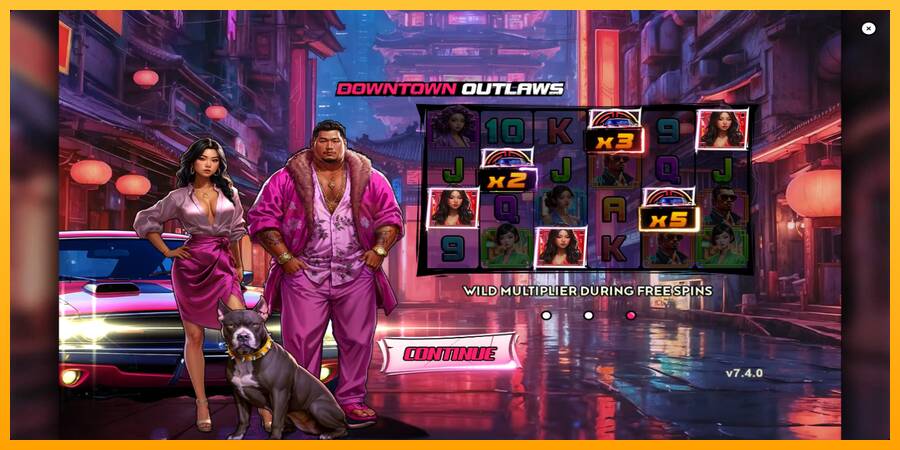 Downtown Outlaws игрална машина за пари, снимка 1