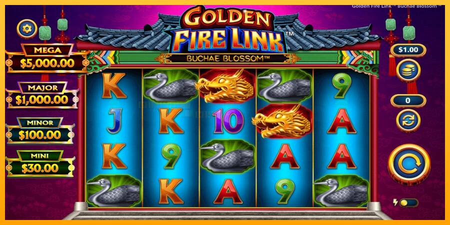 Golden Fire Link Buchae Blossom игрална машина за пари, снимка 1