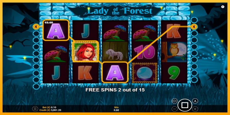 Lady of the Forest игрална машина за пари, снимка 2