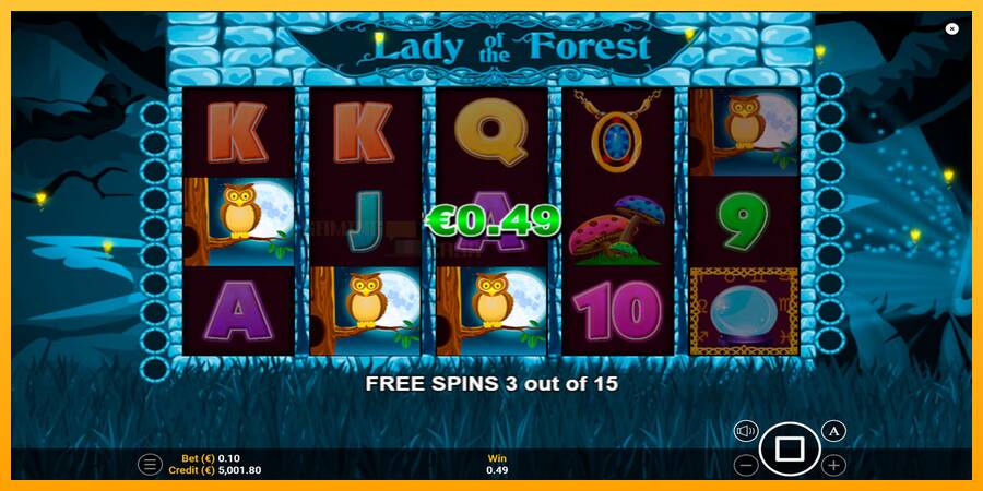 Lady of the Forest игрална машина за пари, снимка 3