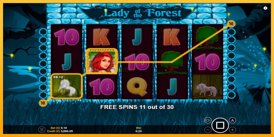 Lady of the Forest игрална машина за пари, снимка 5