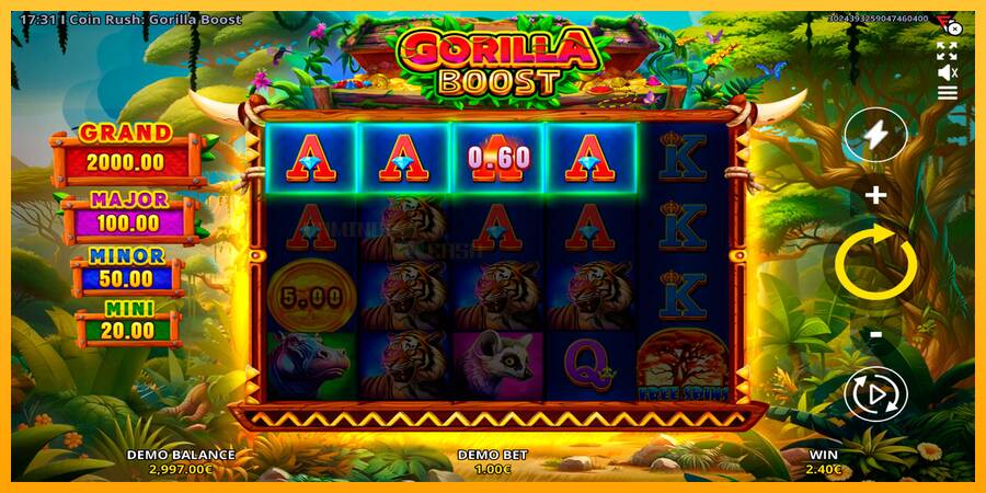 Coin Rush: Gorilla Boost игрална машина за пари, снимка 4