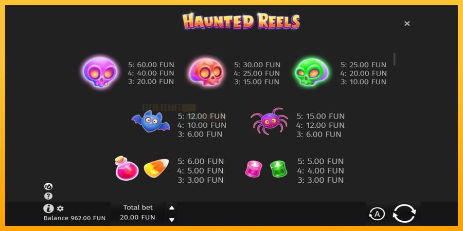 Haunted Reels игрална машина за пари, снимка 6