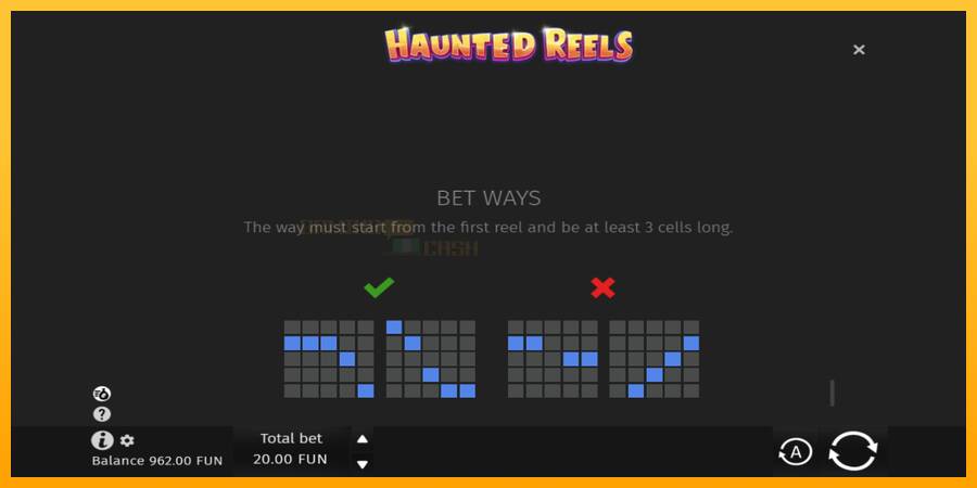 Haunted Reels игрална машина за пари, снимка 7