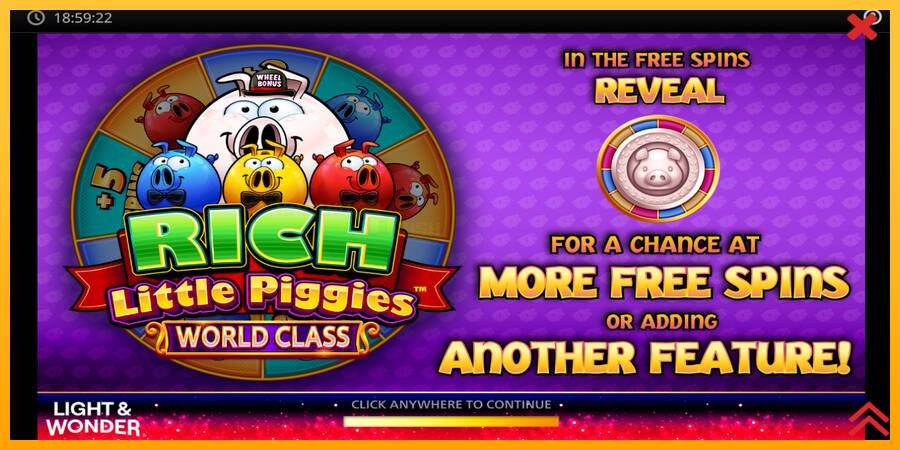 Rich Little Piggies World Class игрална машина за пари, снимка 1