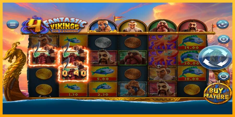 4 Fantastic Vikings Go Fishing игрална машина за пари, снимка 3