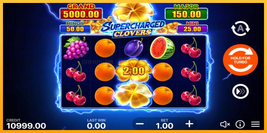 Supercharged Clovers: Hold and Win игрална машина за пари, снимка 1