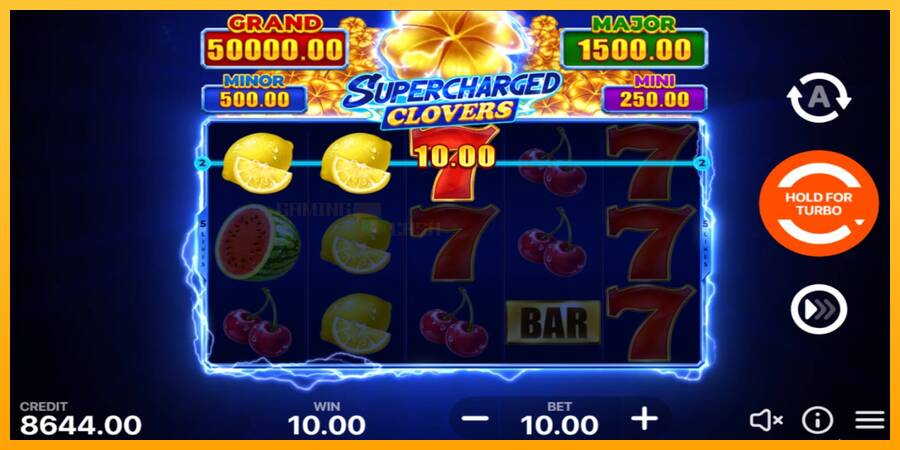 Supercharged Clovers: Hold and Win игрална машина за пари, снимка 3