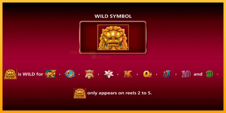 Jewel of the Dragon Fu Lion игрална машина за пари, снимка 6