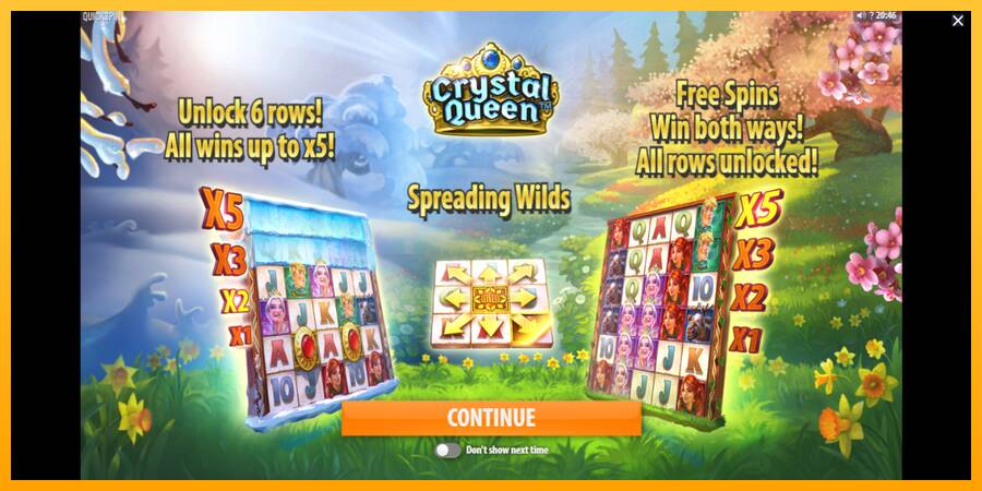 Crystal Queen игрална машина за пари, снимка 1