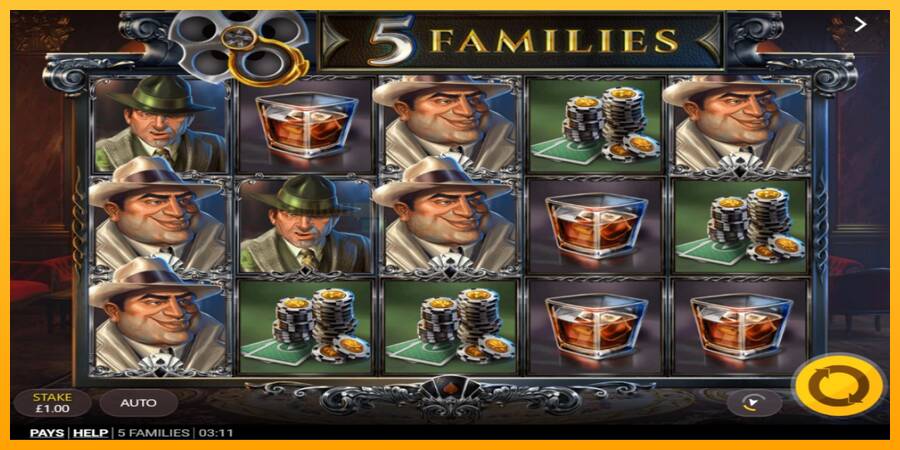 5 Families игрална машина за пари, снимка 2