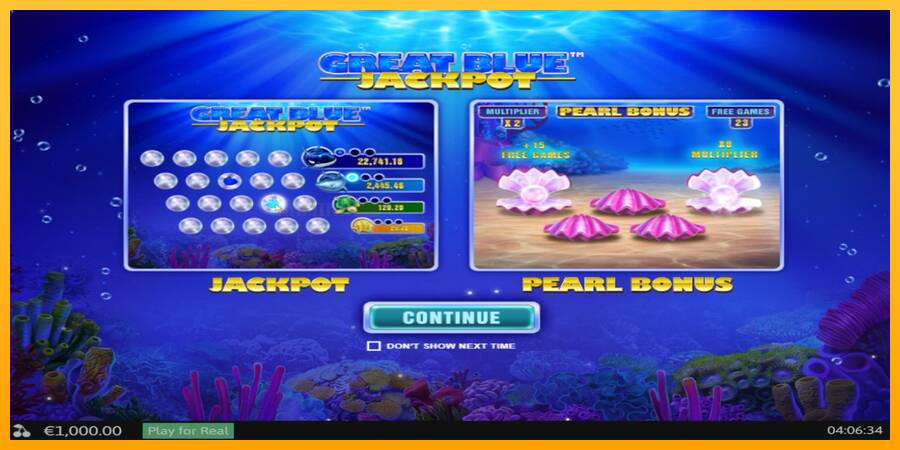 Great Blue Jackpot игрална машина за пари, снимка 1