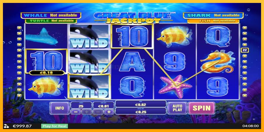 Great Blue Jackpot игрална машина за пари, снимка 3