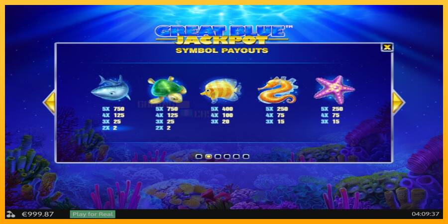 Great Blue Jackpot игрална машина за пари, снимка 5