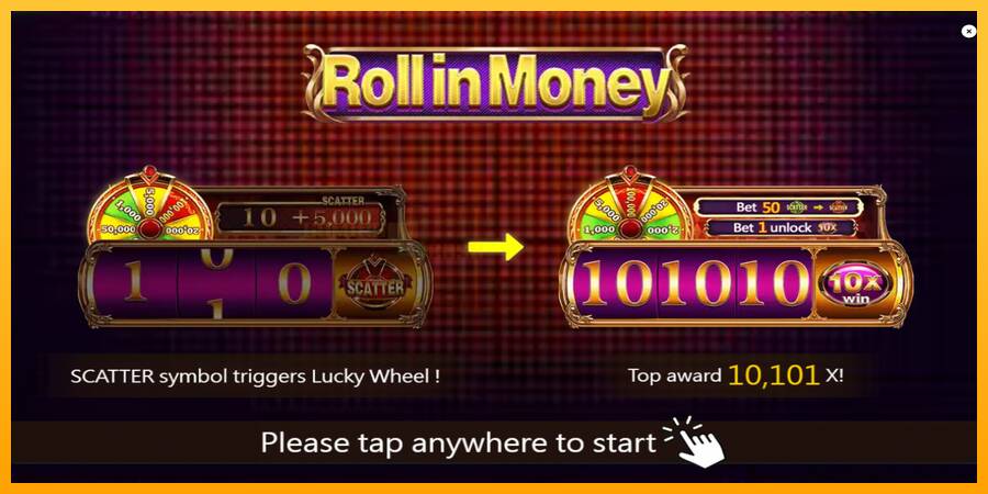 Roll in Money игрална машина за пари, снимка 1