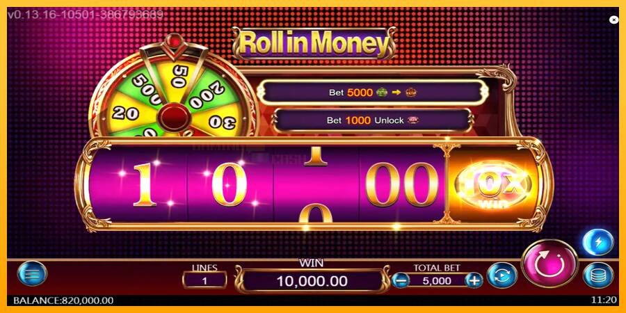 Roll in Money игрална машина за пари, снимка 4