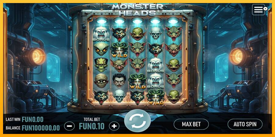 Monster Heads игрална машина за пари, снимка 1