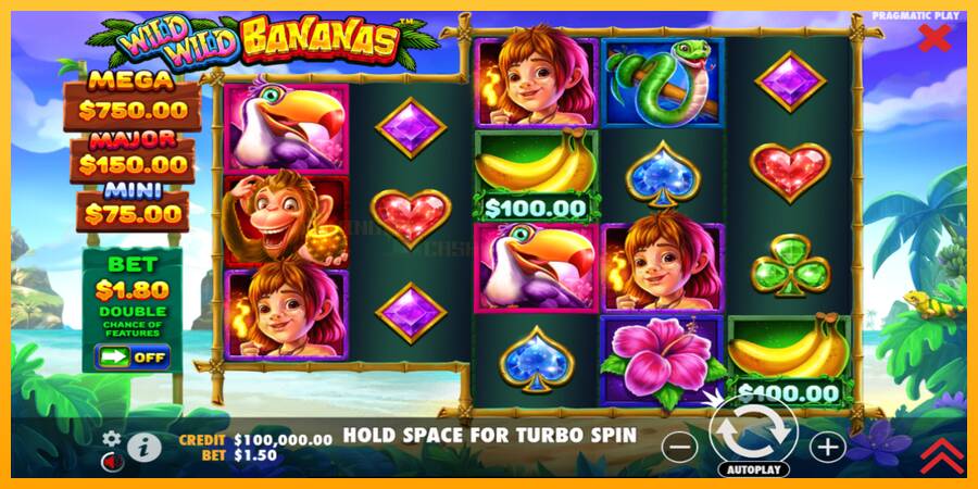 Wild Wild Bananas игрална машина за пари, снимка 2