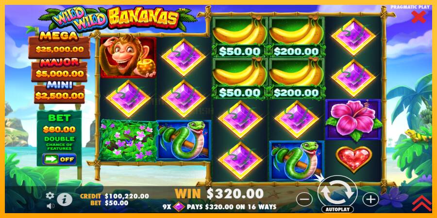 Wild Wild Bananas игрална машина за пари, снимка 3